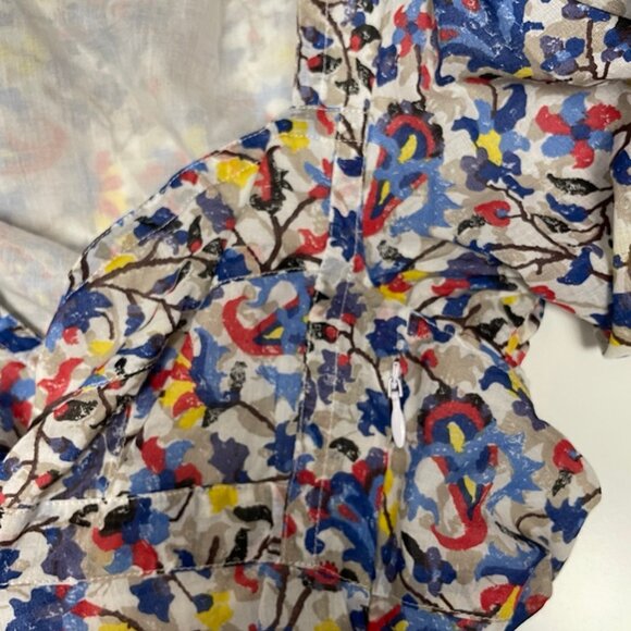 MARANT ETOILE DAMIANI FLORAL PATTERN MIDI SKIRT - Picture 4 of 16